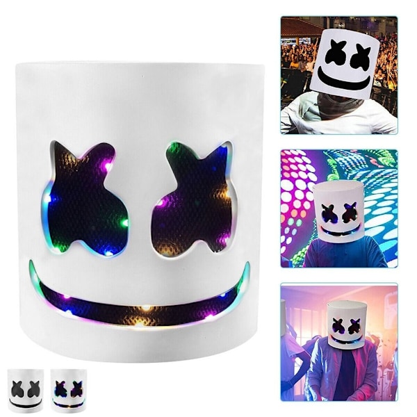 Marshmello DJ-naamio Halloween-cosplay-naamio - Täydellinen