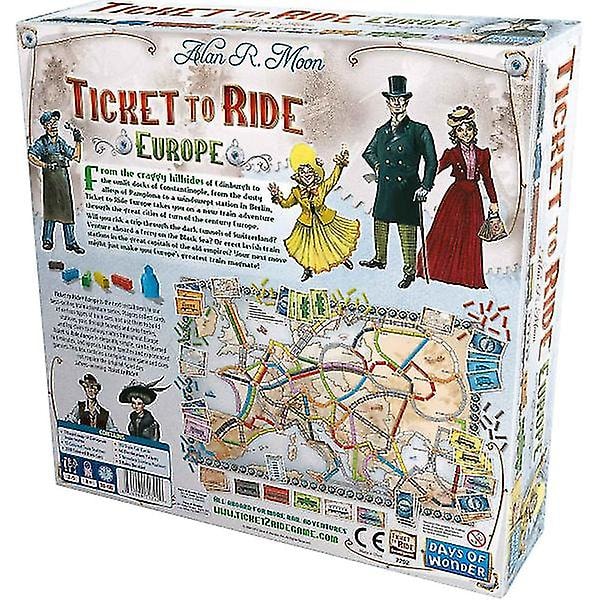 Ticket to Ride Eurooppa Lautapeli | Perhepeli WELLNGS