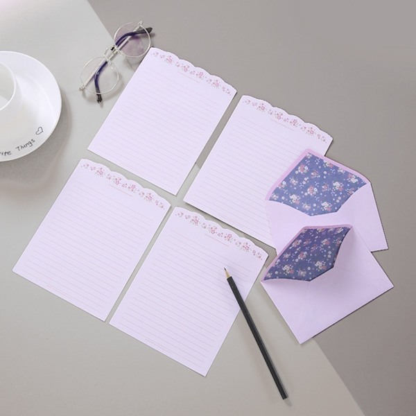 Brevpapper och Kuvert Set Brev Brevpapper Set