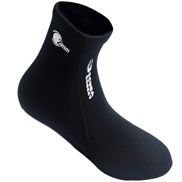 Dyksockor Neoprenesockar SVART L svart black