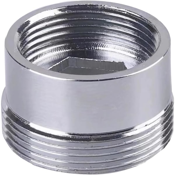 Kranadapter, Hona M18 till Hane M22 Kranbubbeladapter, Lämplig för Luftare för Anslutning till Kökskran, (M18-M22)