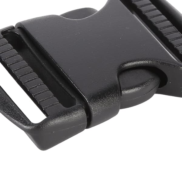 5 Pcs Quick Release Buckle Plastic Double Adjustable Strap Buckles Replacement DIY Crafts for Backpack Black For 25mm Wide Strap