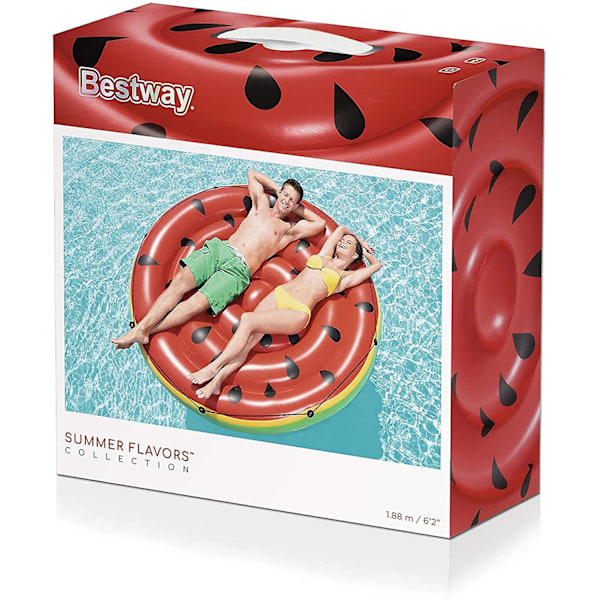 Bestway BW43140 Uppblåsbar Vattenmelon Pool Float Ride-on för Barn och Vuxna