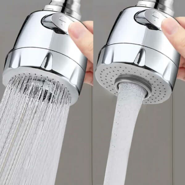 360° Kranmunstycke med Dusch - Adapter för Köksblandare Silver 1st