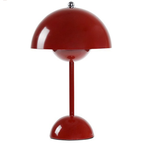 Dimbar trådlös bordslampa 3-vägs trådlös lampa för läsning, nattljus Wine Red