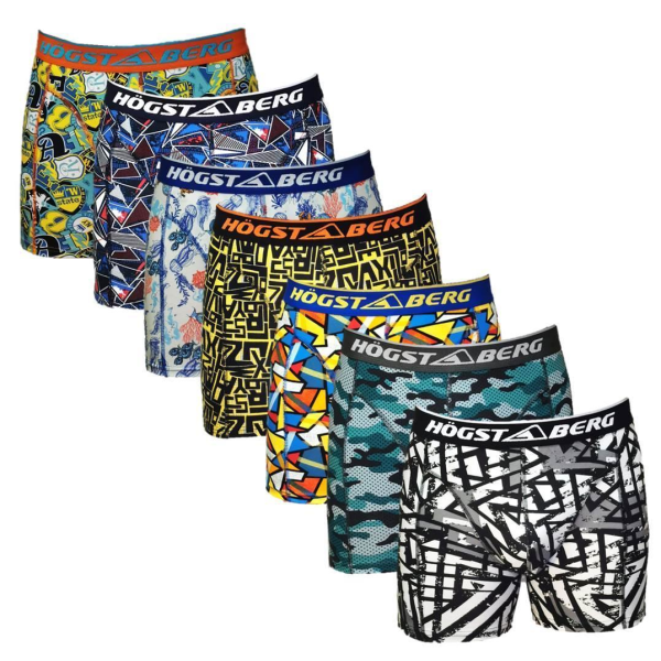 7-pack Högstaberg Boxerkalsonger Flerfärgad Flerfärgad xl