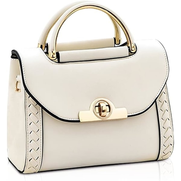 Håndtasker til Kvinder Designer Top Håndtag Taske Dame Lille Crossbody Skuldertasker PU Læder Clutch Taske Piger Messenger Tasker med Lås Blanco