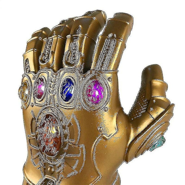 Lasten Thanos Käsineet Infinity Gauntlet Led-valolla Avengers 4 Cosplay Lelu [HK]