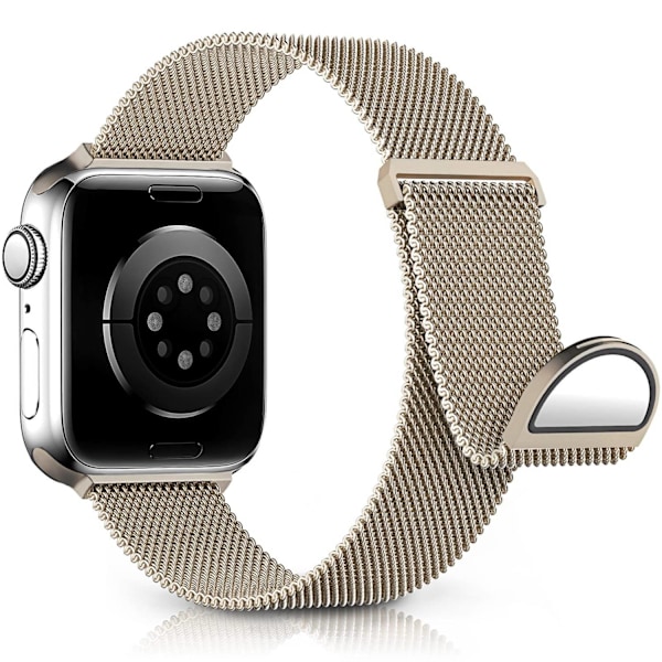 Metallband kompatibel med Apple Watch -band 40mm 38mm 41mm Champagne Guld-WELLNGS Champagne Guld Champagne Gold