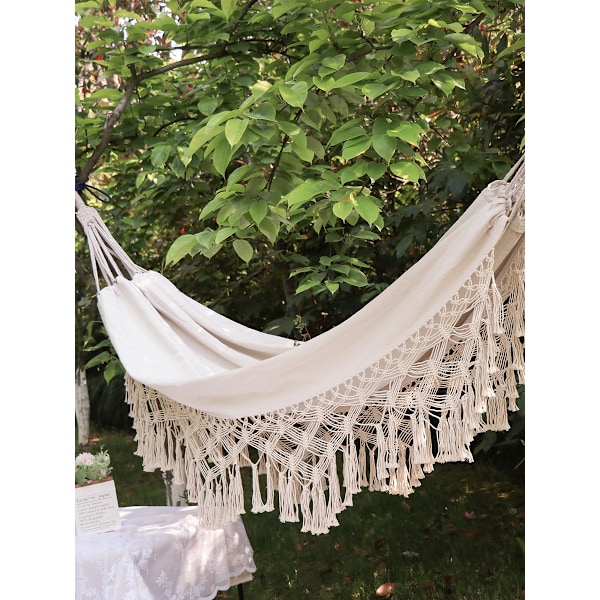 Black Hammock with 300 kg Max Load, 200 x 150 cm. Load Capacity 150 kg, 1 to 2 People