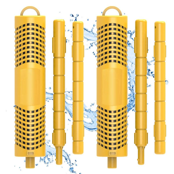SPA Mineral Stick-dele, spabad-stick med 4 måneders levetid, universel patron til spabad og pool (gul, 2-pak)-XF6-