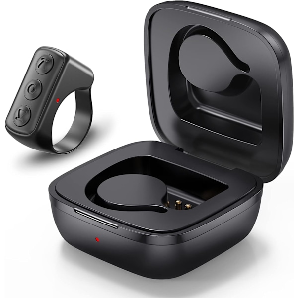 En svart Tiktok fjärrkontroll ring finger scroll fjärrkontroll