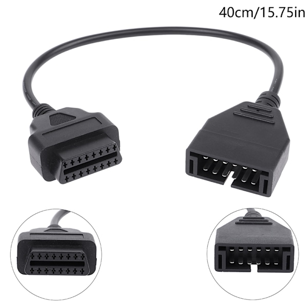 12-pin OBD1 til 16-pin OBD2 konverteradapterkabel til GM-diagnose