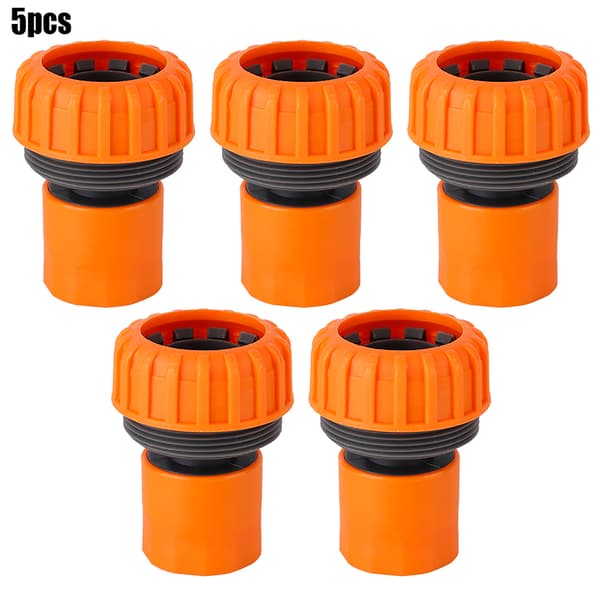 5 pcs 1 inch PP Water Hose Pipe Connector Quick Washer Sprayer Hose Coupling