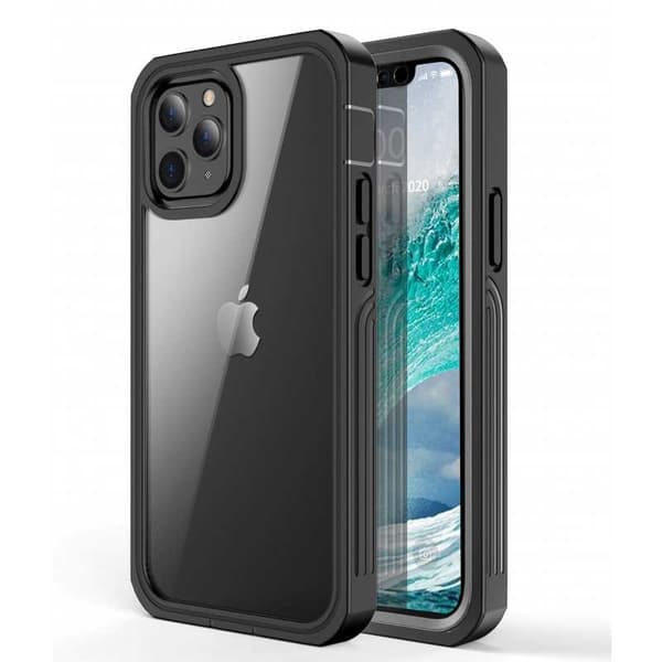 iPhone 12 Heldekkende Premium 3D-deksel ThreeSixty Transparent Transparent Transparent