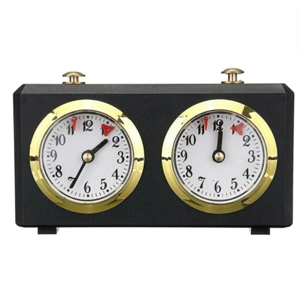 DT05ah Mekanisk International Skakklokke (Sort)