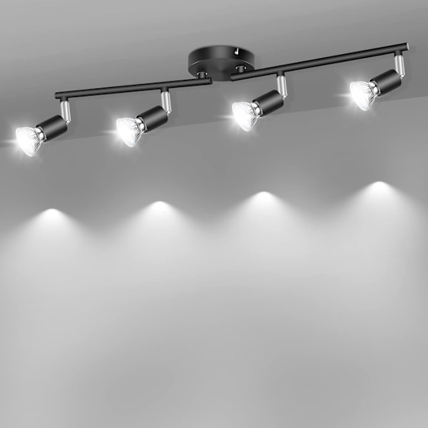 Modern Spotlightskena, Infälld Roterbart Ljushuvud Med Kromfinish För Kök Och Vardagsrum, Energisnål Modern Design