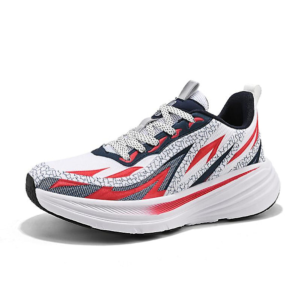 Herrsneakers Andas sportssko Mote løpesko 3Clt179 WhiteRed WhiteRed 41