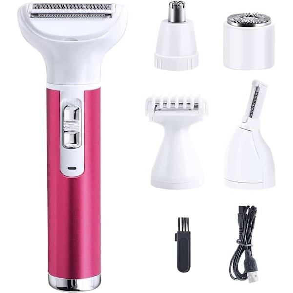Bikinitrimmer 5 i 1 ny shaver øjenbrynstrimmer multifunktionel elektrisk ansigtshårfjerner{f391}