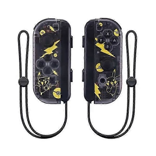 Joycon Trådlös Handkontroll för Nintendo Switch, Stöder Väckningsfunktion, Vänster Höger Fjärrkontroll med Handledsrem RÖD RED