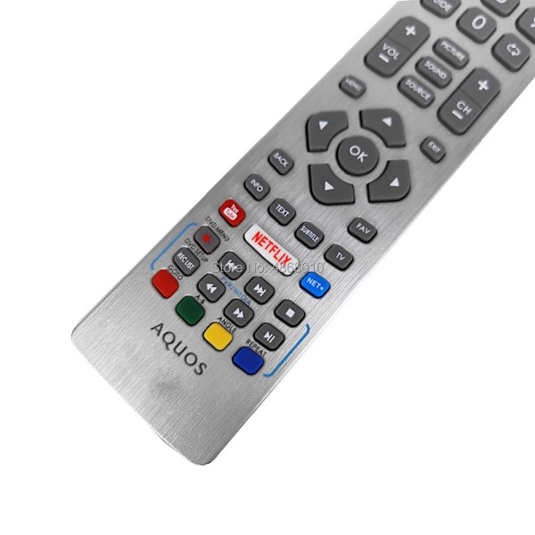 Original SHWRMC0115 TV Fjernkontroll for Sharp Aquos Smart LED TV IR-kontroll med Netflix Youtube 3D-knapper