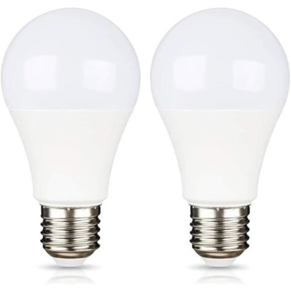 E27 12V LED Kallvit 6500K för camping, 75W Halogenekvivalent, AC DC 12 Volt 24 Volt E27 LED-lampa för solpanel/garage/trädgård, ej dimbar（9 watt）