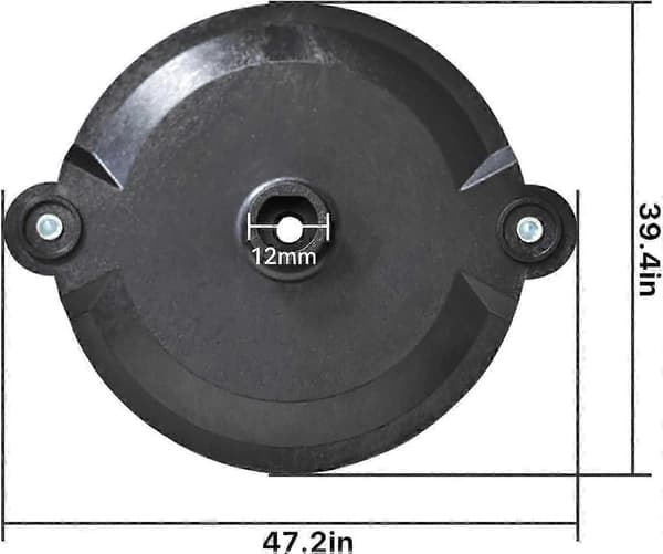 Replacement cutting disc with screws, cutting disc for Einhell, Gardol, Gartenmeister, Mr Gardener cordless trimmer
