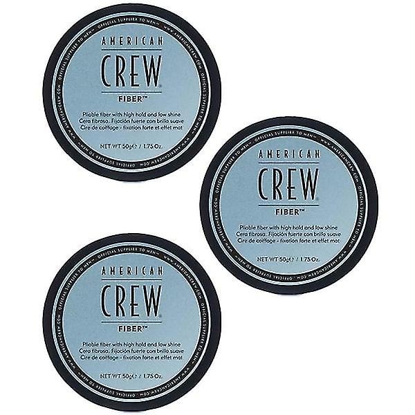 3-pack American Crew Fiber 85g Transparent