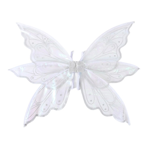 Nya Fjärilvinger for Voksne Kostymer Glitter Gjennomsiktige Vinger Sommerfugl Halloween Alvekostyme Engelvinger for Kvinner Jenter - Snngv