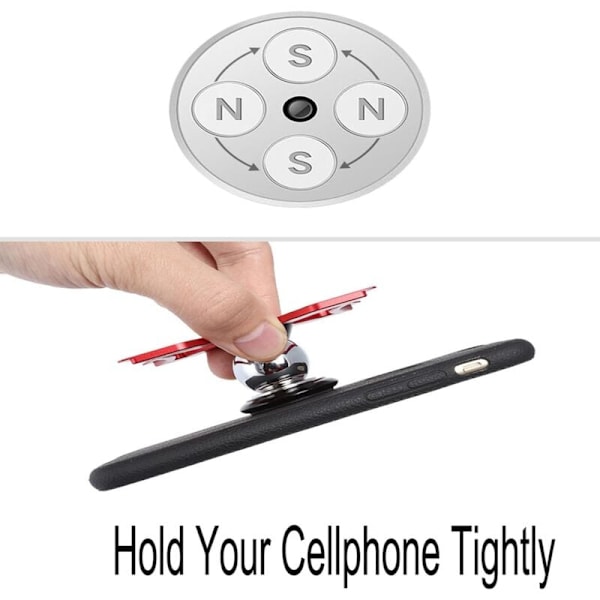 Magnetisk telefonholder til Audi A3 8V S3 8P, bil luftventilholder, egnet til smartphone og GPS, med bil, 360° justerbar visning, sort