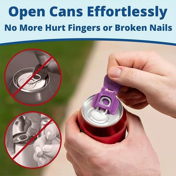 12 Pcs. Easy Can Openers, Plastic Soda Can Openers, Drink Can Lid Protectors 56