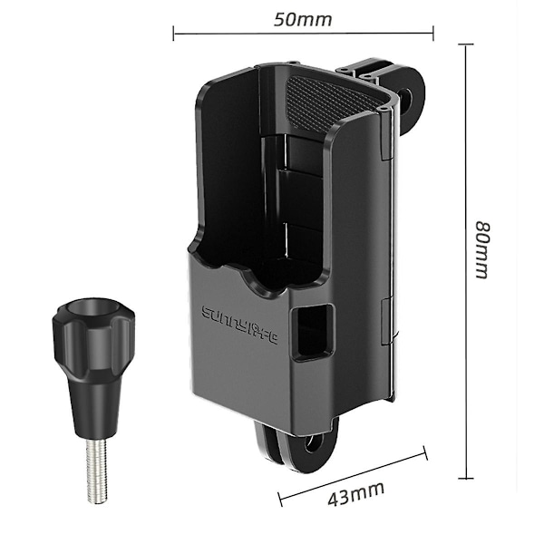 Vikbar Binaural Expansionsram för Pocket 3 Adapter Multifunktionell Bekväm Adapterfäste