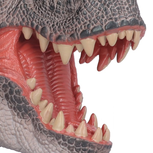 Handdocka i Gummi Dinosaurie, Portabel, Handmålad, Bekvämt Grepp, Tyrannosaurus Handdocka