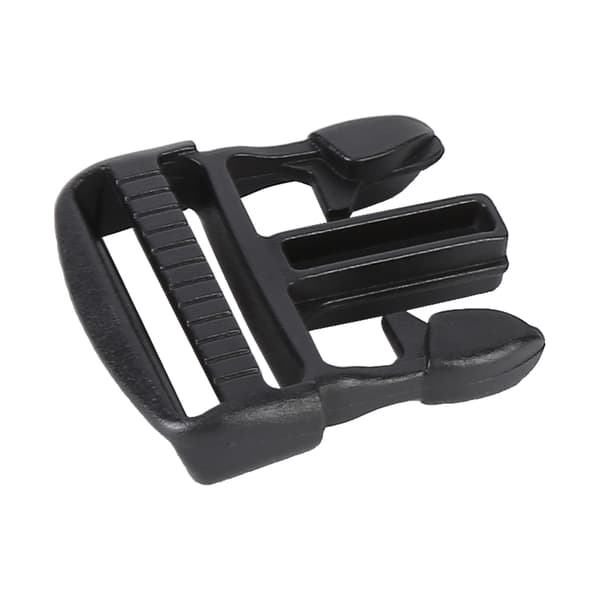 5 Pcs Quick Release Buckle Plastic Double Adjustable Strap Buckles Replacement DIY Crafts for Backpack Black For 25mm Wide Strap