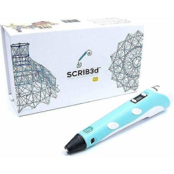 3D-penna - Inkluderar en 3D-penna, 3 startfärger PLA-filament, en stencilbok + en guide