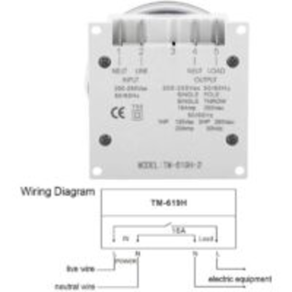 16A Ugentlig Timer Ugentlig Programmerbar Ur Programmeringsrelæafbryder med Støvdæksel til Hvidevarer Lamper Displaypanel (220V){ROG}