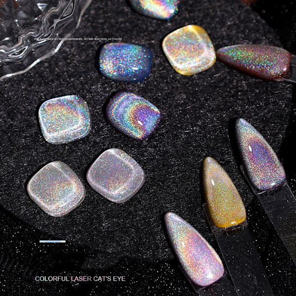 15 ml Regnbåge Katt Gelé Färgglatt Reflex Glitter Magnetisk