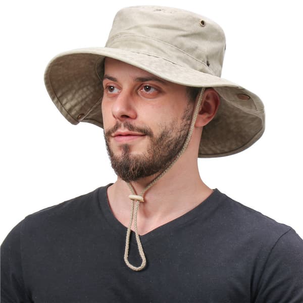 Solhatt for gutter og jenter, sommerhatt, strandhatt med solbeskyttelse, bomullshatt for barn