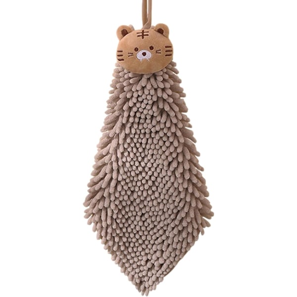 1 stk. Fuzzy Ball Servietter | Mykt Håndkle til Oppheng, Supermykt Chenille Håndkle | Tykt Mikrofiberhåndkle for Kjøkken og Bad, Vaskbart Håndkle