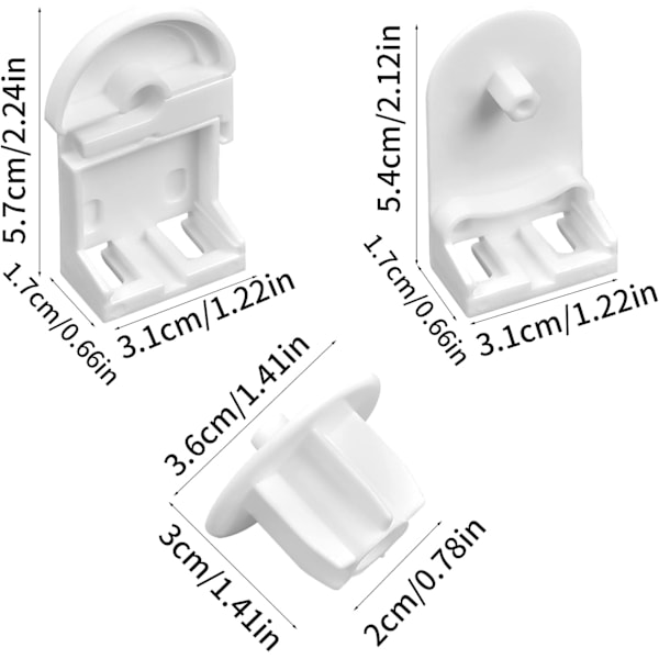 25mm Koppling Kedjegardin, Justerbar Pärlkedjegardin, Sidohjul Kedjesats, Klämma Fäste för Dubbla Rullgardiner, Mörkläggningsgardin, 3m Fönster Rulle