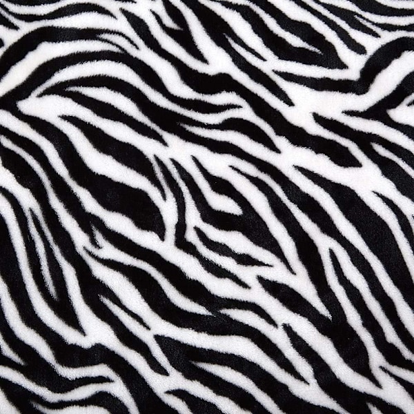 (130 x 160 cm, Zebra) Färgglad överdimensionerad mjuk fleecefilt för soffa, säng, stol, ultra mjuk dekorativ filt