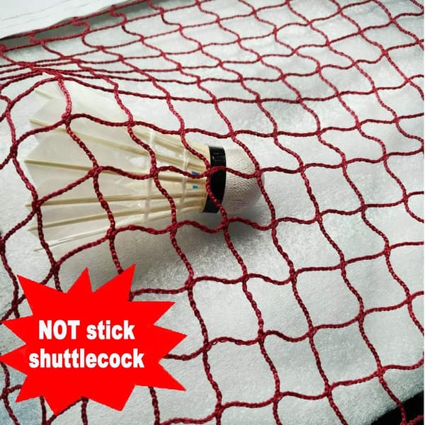 Badmintonnät för turneringar med repkabel (20' x 20')