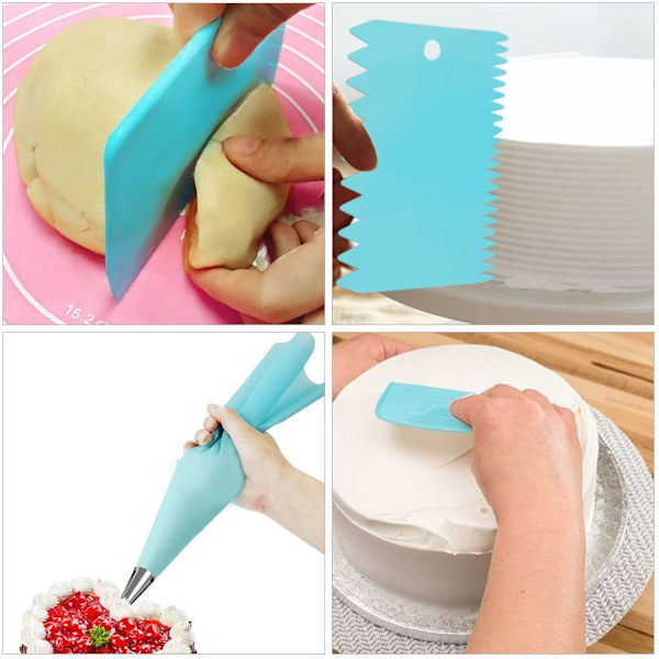 72 Stykker Sprøytetips, Sprøytetupper, Gjenbrukbar Sprøytebase, Sprøyteposekobling Blomstspiker Lommepose, DIY Tilbehørssett for Kakedekorering.