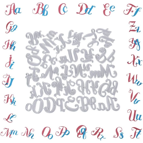 Skæreforme Alphabet Bogstav Die Cuts Scrapbooking Skæreforme Skæreform Stencils Album Bryllup Håndlavet Håndværk DIY Dekoration Papir Kort