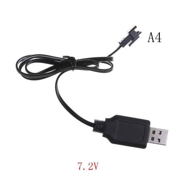 DC 3.6V-7.2V RC Batteripaket USB Laddare Adapter 7.2V