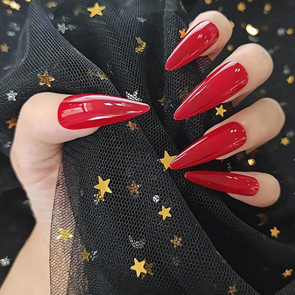 504 st transparenta full frost nagelspetsar mandel akryl falska naglar full cover konstgjorda nagelspetsar 12 storlekar stilett långa falska naglar för nagelsalonger
