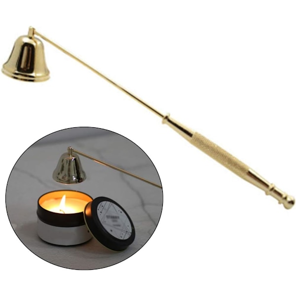 Candle Snuffer Stainless Steel Long Candle Snuffer Tool Kit Candle Wick Snuffer Bell Stainless Steel Candle Extinguisher Con Long Handle Candle Wick