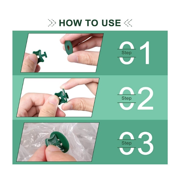 200 Stykker Drivhus Twist Clips Plast Drivhus Fastgørelsesclips og Skiver Drivhus Udvidelseshjørneclips til Aluminium Drivhusisolering Ne