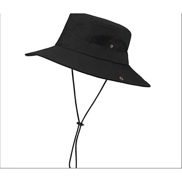 Vandring anti-UV kvinna man med sladd (Svart)