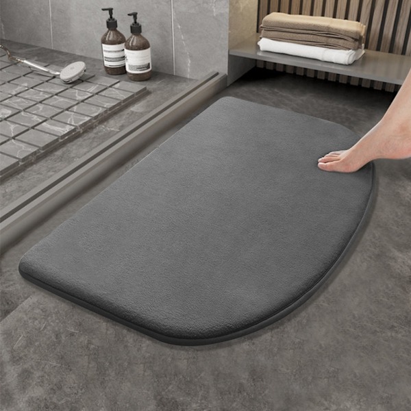 Kamel Halvrund - Halv Cirkel Kamel - Halv Cirkel 40*60cm Antislip Bademåtte, Badeværelsesmåtte, Antislip Brusemåtte til Soveværelse og Badeværelse, Blød og Komfortabel